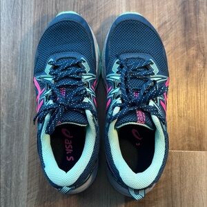 ASICS Women's Athletic Shoes - Navy, Pink, and Mint